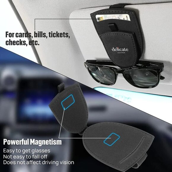 1 Pc. Mercedes-Benz/Ford Car Sunglasses Holder with Card Slot (see more photo) - Picture 3 of 3